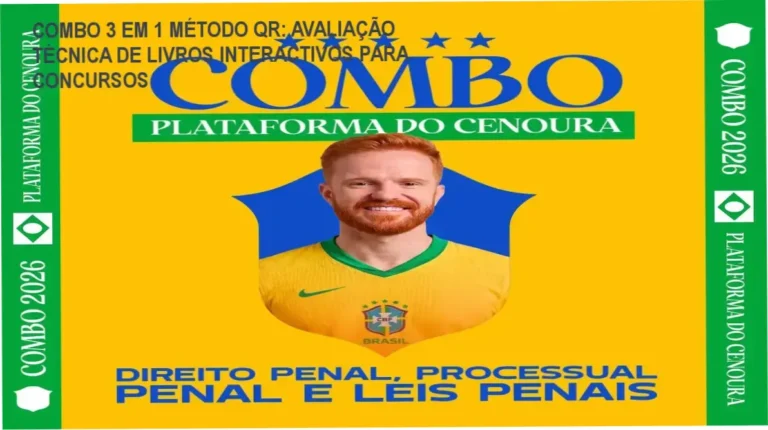 Combo 3 em 1 Método QR: livros interativos com QR Code para Direito Penal, Processo Penal e Leis Penais Especiais