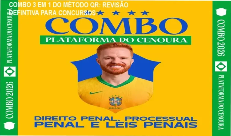 COMBO 3 EM 1 DO MÉTODO QR: REVISÃO DEFINTIVA PARA CONCURSOS 6 COMBO 3 EM 1 DO MÉTODO QR: Análise interna da plataforma educacional e funcionalidade QR Code
