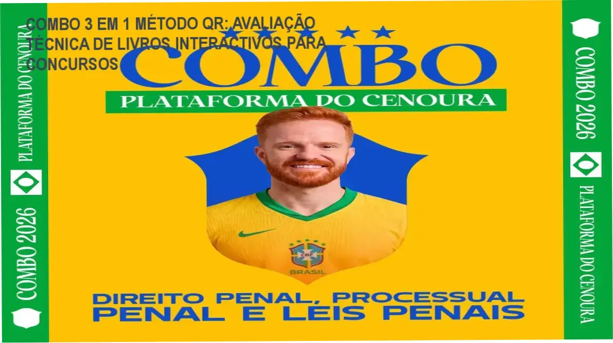 Combo 3 em 1 Método QR: livros interativos com QR Code para Direito Penal, Processo Penal e Leis Penais Especiais