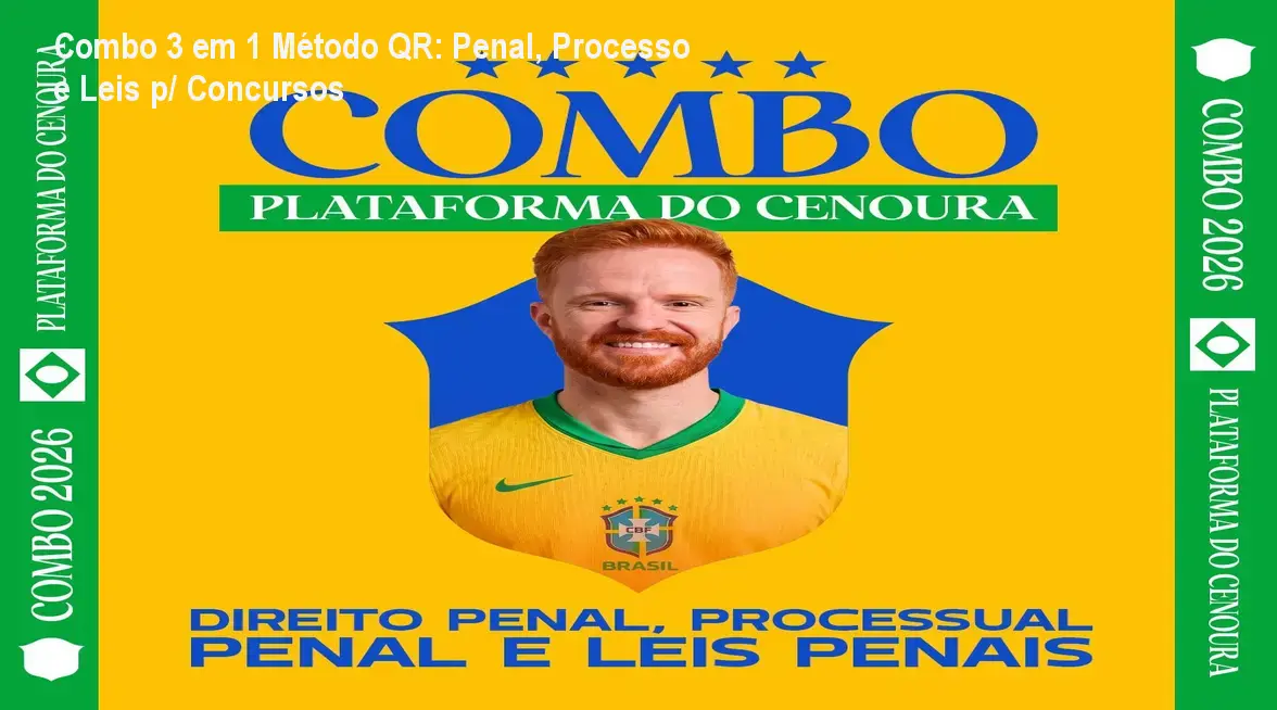 Combo 3 em 1 Método QR: Penal, Processo e Leis p/ Concursos 1 Combo 3 em 1 Método QR: Penal, Processo e Leis p/ Concursos