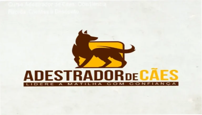 Imagem promocional do Curso de Adestrador de Cães da WebHoje com destaque para cupom de desconto