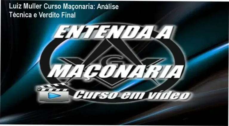 Curso Maçonaria Luiz Muller com análise interna do conteúdo e interface do aluno