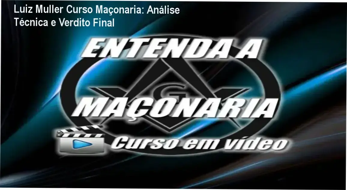 Curso Maçonaria Luiz Muller com análise interna do conteúdo e interface do aluno