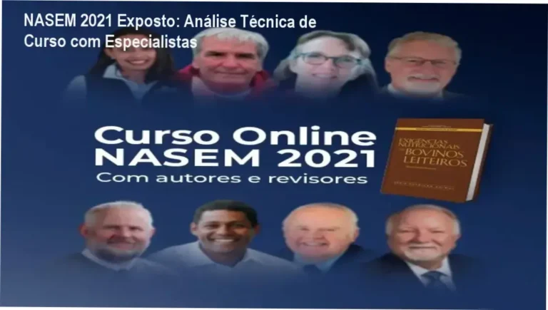 NASEM 2021 Exposto: Análise Técnica de Curso com Especialistas 3 Curso Online NASEM 2021 com autoria de especialistas da Santafé Agroinstituto