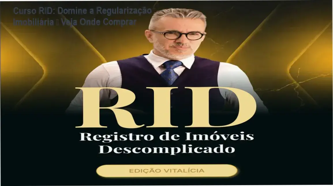 Imagem promocional do Curso Registro de Imóveis Descomplicado mostrando selo de oferta oficial