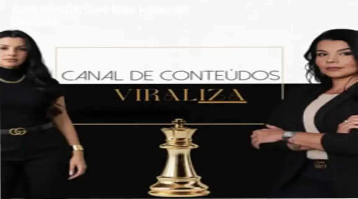 Tela mostrando a página oficial de acesso ao Curso VIRALIZA para download legal