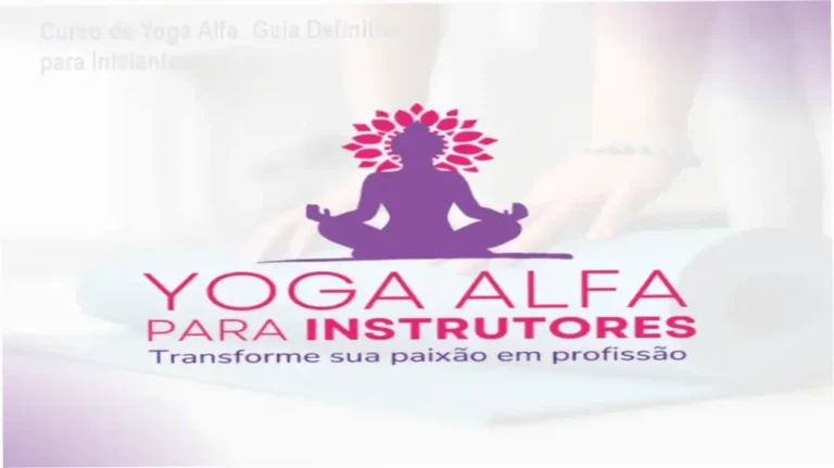 Curso de Yoga Alfa: interior do conteúdo estruturado com técnicas de respiração e posturas