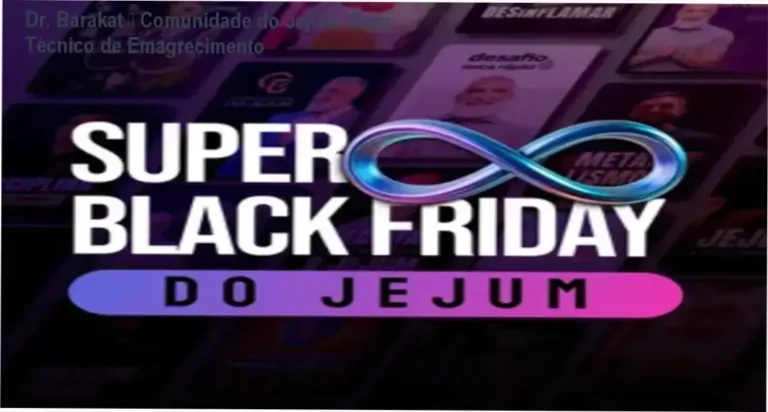 Imagem promocional da Comunidade do Jejum do Dr. Barakat com destaque para oferta e cupom de desconto