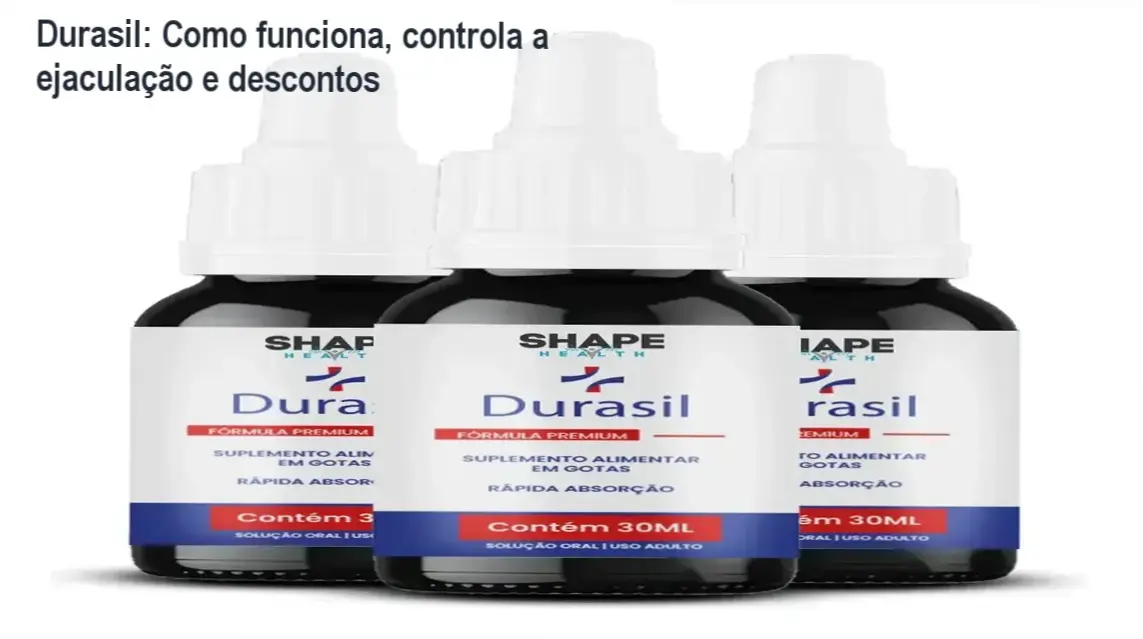 Durasil: Como funciona, controla a ejaculação e descontos 1 Frasco de Durasil sendo aplicado discretamente, destaque para efeito de controle da ejaculação