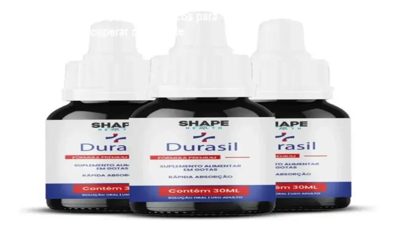 Durasil: A Solução Sem Anestésicos para Durar Mais e Recuperar o Controle 10 Mão de homem aplicando as gotas do sérum Durasil na testa