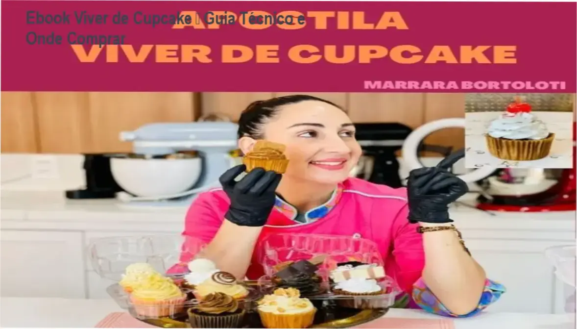 Capa do Ebook Viver de Cupcake mostrando bônus e link para oferta oficial