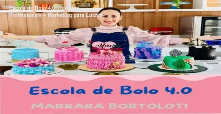 Escola de Bolo 4.0: Receitas Profissionais + Marketing para Lucrar 4 Escola de Bolo 4.0 pela confeiteira Marrara Bortoloti: bastidores do curso que ensina receitas profissionais e estratégias de vendas