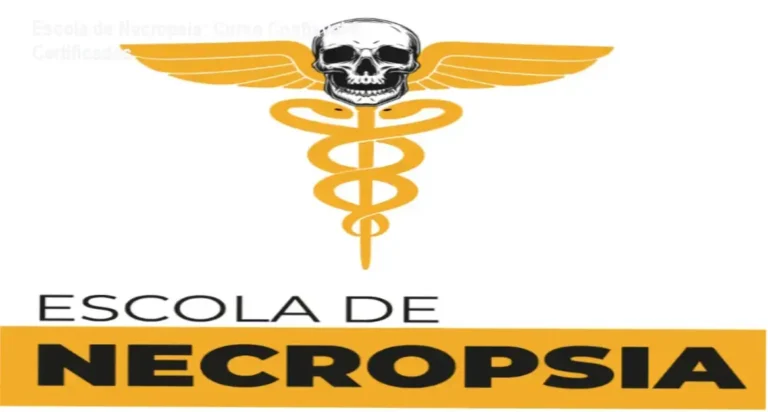 Escola de Necropsia – curso online com 6 certificados, 180h de conteúdo e acesso vitalício, avaliação que compensa para quem busca ingressar no setor funerário