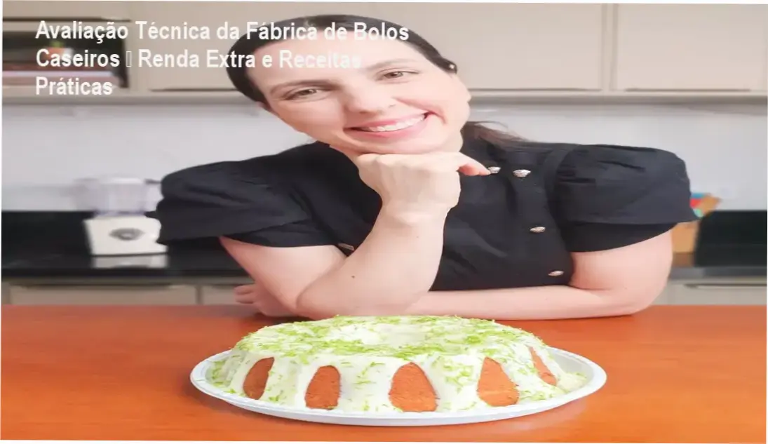 Imagem promocional do curso Fábrica de Bolos Caseiros mostrando receitas e possibilidades de renda extra