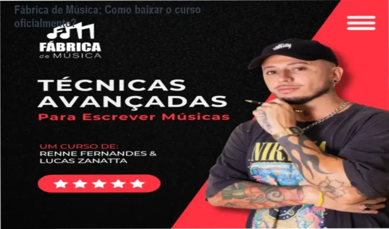 Capa do curso Fábrica de Música mostrando técnicas avançadas de composição
