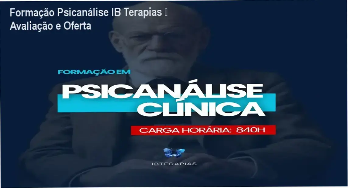 Formação em Psicanálise IB Terapias com destaque para promoção e oferta oficial