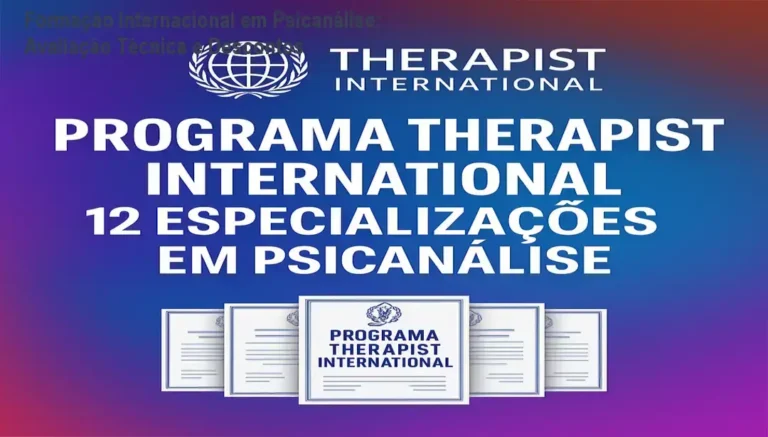 Formação Internacional em Psicanálise: Avaliação Técnica e Descontos 7 Imagem promocional da Formação Internacional em Psicanálise com destaque para ofertas e cupons