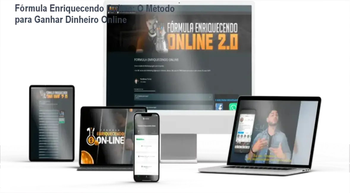 Fórmula Enriquecendo Online: O Método para Ganhar Dinheiro Online 1 Fórmula Enriquecendo Online por Tondimas Tôrres: Mapa detalhado de como funciona o Método T.O.M