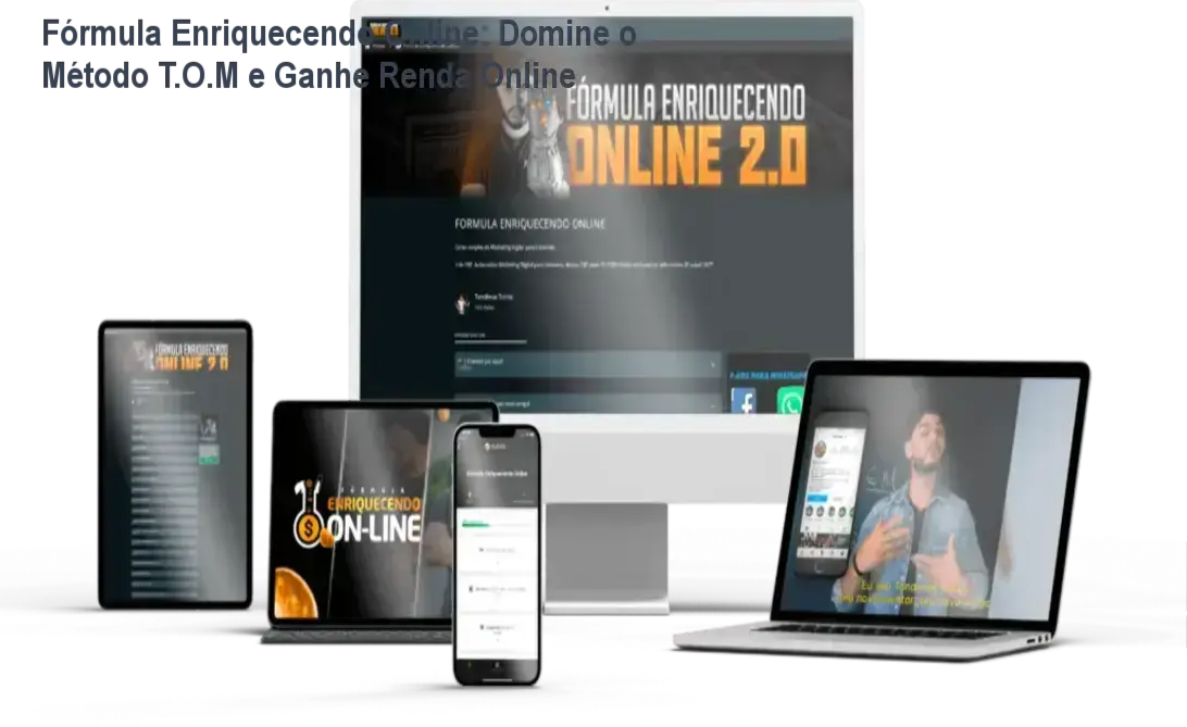 Fórmula Enriquecendo Online por trás das cenas com Tondimas Tôrres.