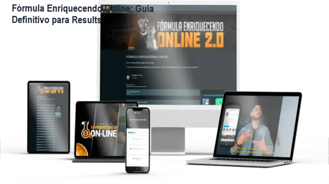 Tondimas Tôrres explicando funcionamento exclusivo da Fórmula Enriquecendo Online com bastidores