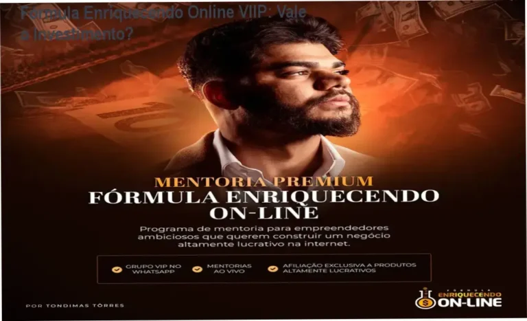 Fórmula Enriquecendo Online VIIP de Tondimas Torres gera receitas via WhatsApp e tráfego pago