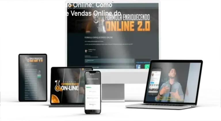 Fórmula Enriquecendo Online por Tondimas Tôrres revelando bastidores do método de vendas online