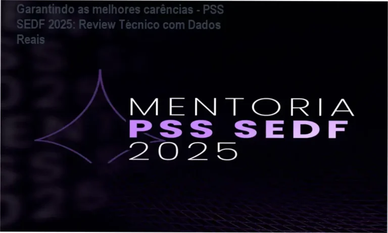 Garantindo as melhores carências - PSS SEDF 2025 por Prof. Carlinhos Costa e William Dornela: visão interna do curso com videoaulas e materiais inéditos