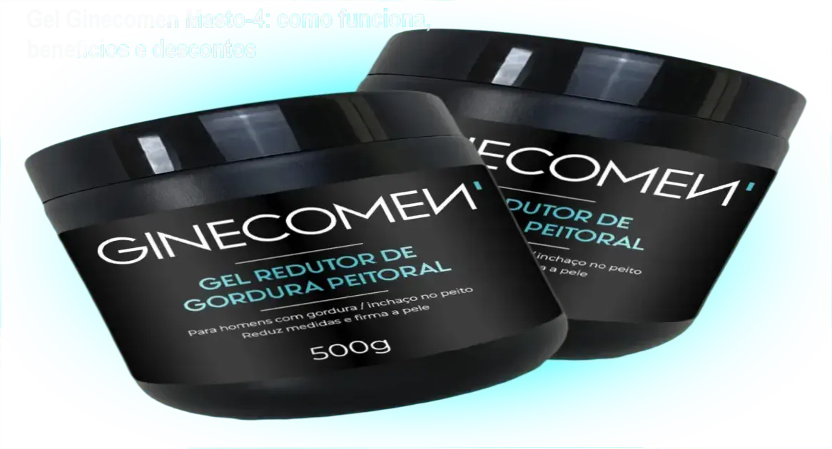 Gel Ginecomen Masto-4 em destaque com selo de desconto