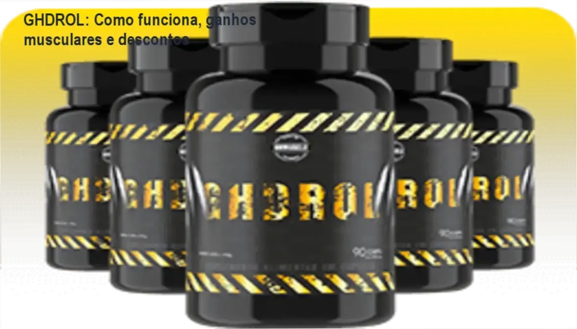 Frasco de GHDROL com selo de desconto e cupom promocional