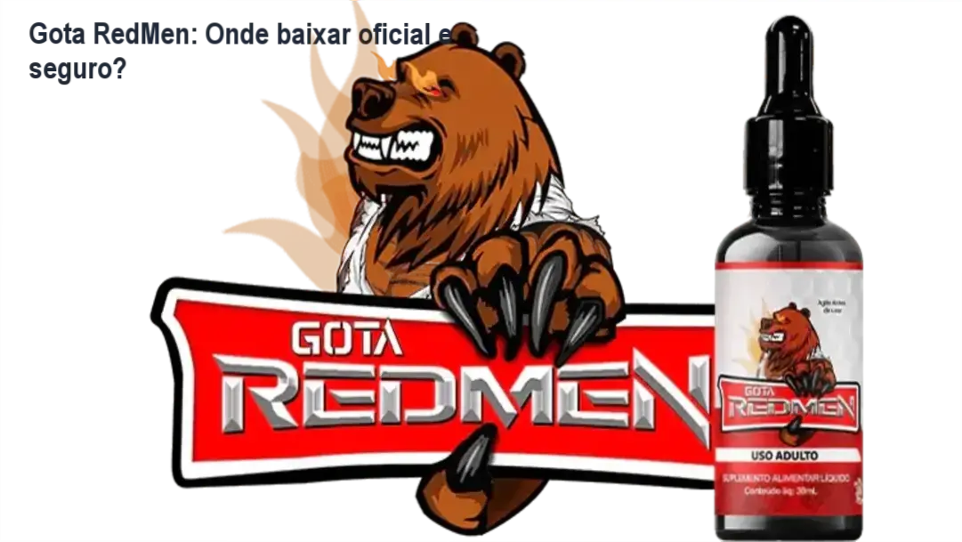 Imagem ilustrativa mostrando onde baixar Gota RedMen oficialmente