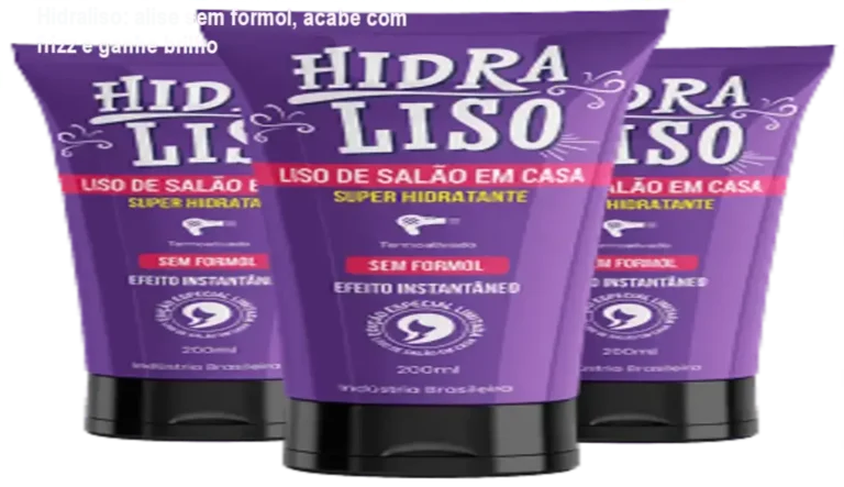 Frasco de Hidraliso ao lado de cupons de desconto para alisamento sem formol
