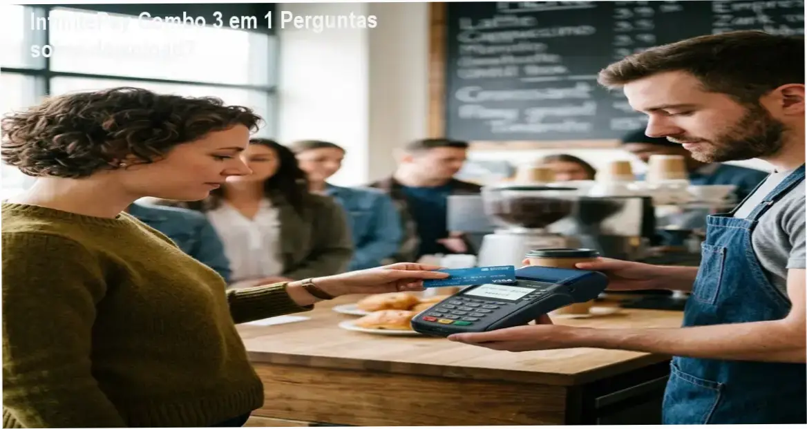 Maquina de pagamento InfinitePay com Combo 3 em 1 para MEIs
