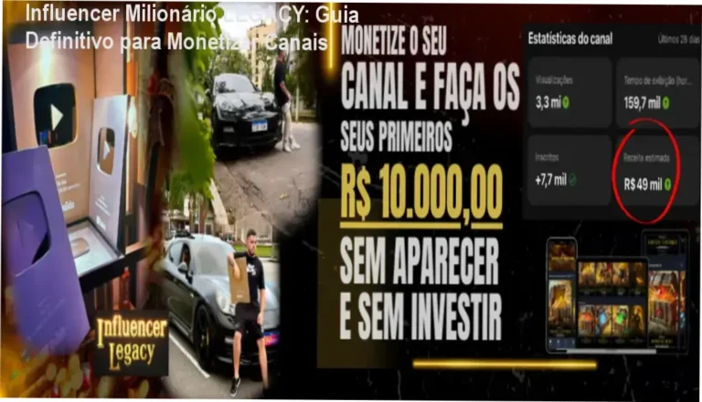 Influencer Milionário LEGACY - Garantia de 7 dias com devolução