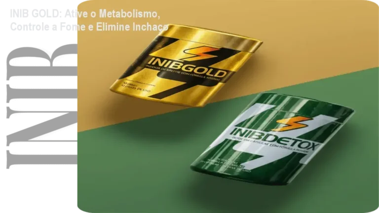 Caixa de INIB GOLD com destaque para desconto e cupom promocional