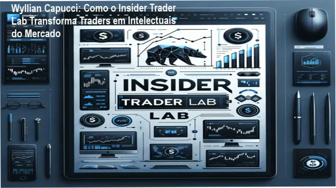 Wyllian Capucci revelando estratégias macroeconômicas no Insider Trader Lab, com foco em fluxo de ordens e gamma levels institucionais.