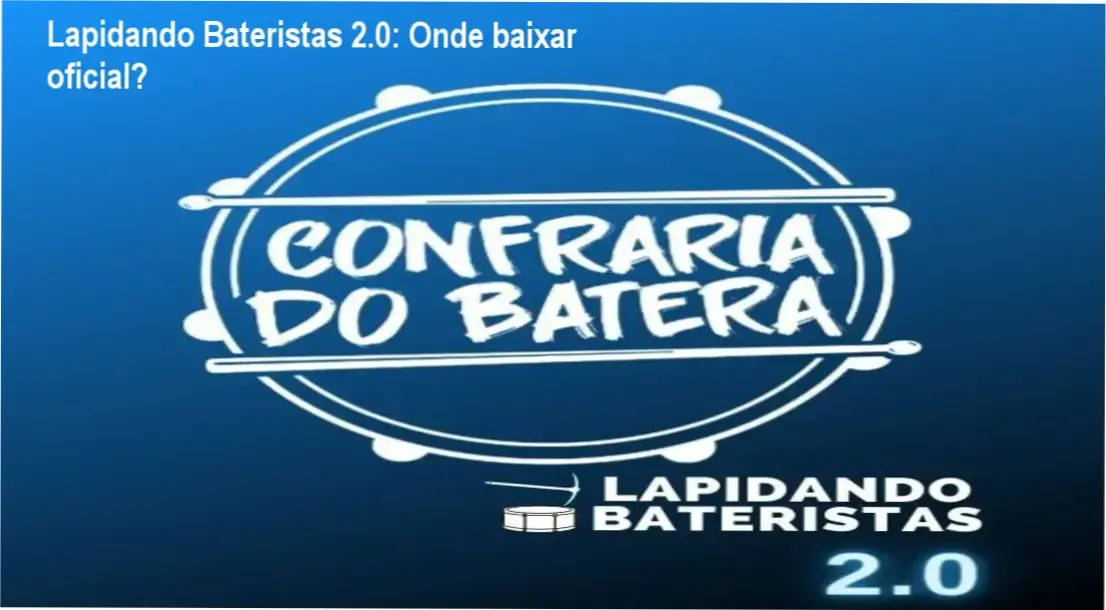 Capa do curso Lapidando Bateristas 2.0 mostrando acesso vitalício e botão de download seguro