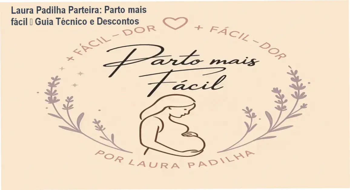 Laura Padilha Parteira: Parto mais fácil – Guia Técnico e Descontos 1 Imagem promocional do curso Laura Padilha Parteira com destaque para descontos e benefícios para gestantes