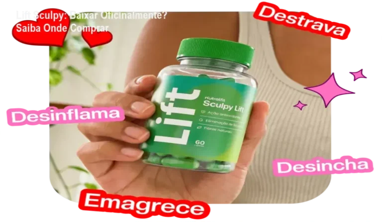 Suplemento Lift Sculpy com ingredientes naturais para emagrecer e desinchar