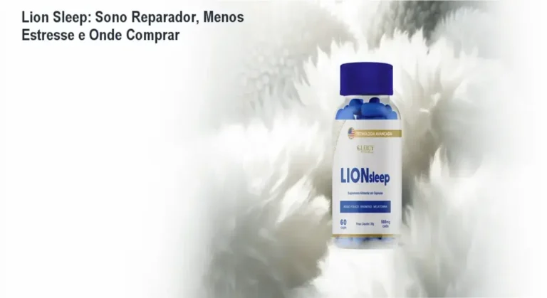 Lion Sleep: Sono Reparador, Menos Estresse e Onde Comprar 2 Frasco de Lion Sleep ao lado de destaque de promoção e indicação de compra online