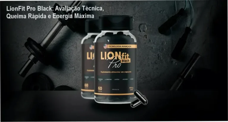 Frascos de LionFit Pro Black em destaque, promoção oficial de compra