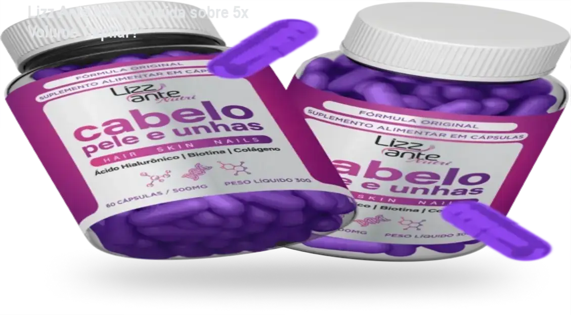 Suplemento Lizz Ante Nutri com cápsulas de Smart Silicius para saúde capilar e cutânea