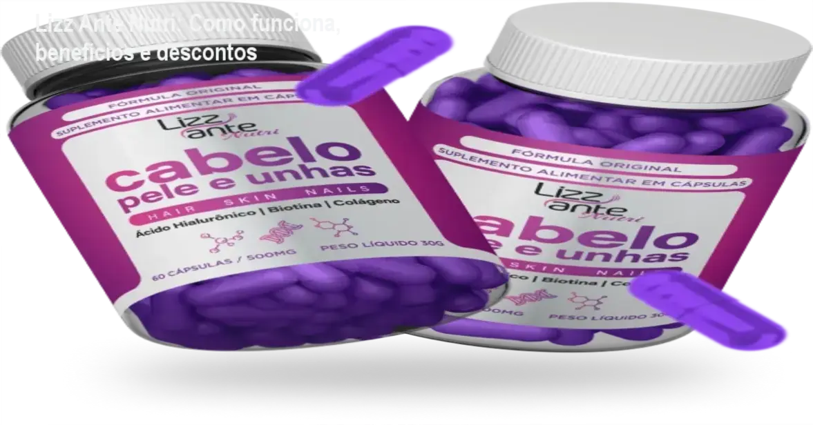Lizz Ante Nutri: Como funciona, benefícios e descontos 1 Frasco de Lizz Ante Nutri com destaque para cupom de desconto