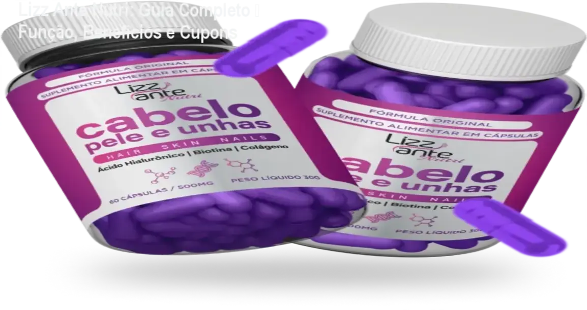Lizz Ante Nutri: Guia Completo – Função, Benefícios e Cupons 1 Frasco de Lizz Ante Nutri ao lado de cupons de desconto