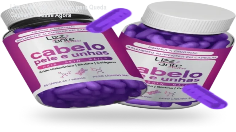 Suplemento Lizz Ante Nutri com tecnologia Smart Silicius para fortalecer cabelos e pele.