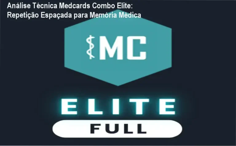 Análise Técnica Medcards Combo Elite: Repetição Espaçada para Memória Médica 10 Medcards Combo Elite: Visual da plataforma e bastidores da tecnologia Brainscape