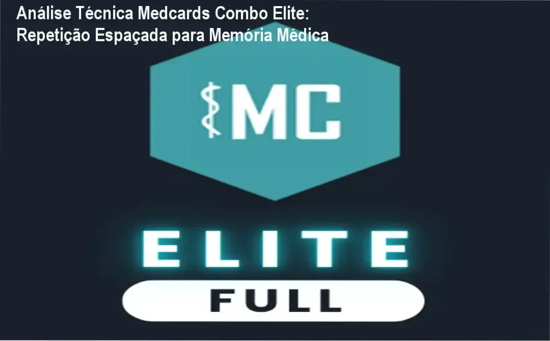 Análise Técnica Medcards Combo Elite: Repetição Espaçada para Memória Médica 1 Medcards Combo Elite: Visual da plataforma e bastidores da tecnologia Brainscape