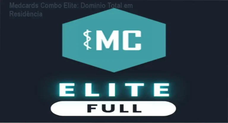 Medcards Combo Elite: Domínio Total em Residência 8 Médico disse que Medcards Combo Elite usa algoritmo de aprendizado para memorização eficiente