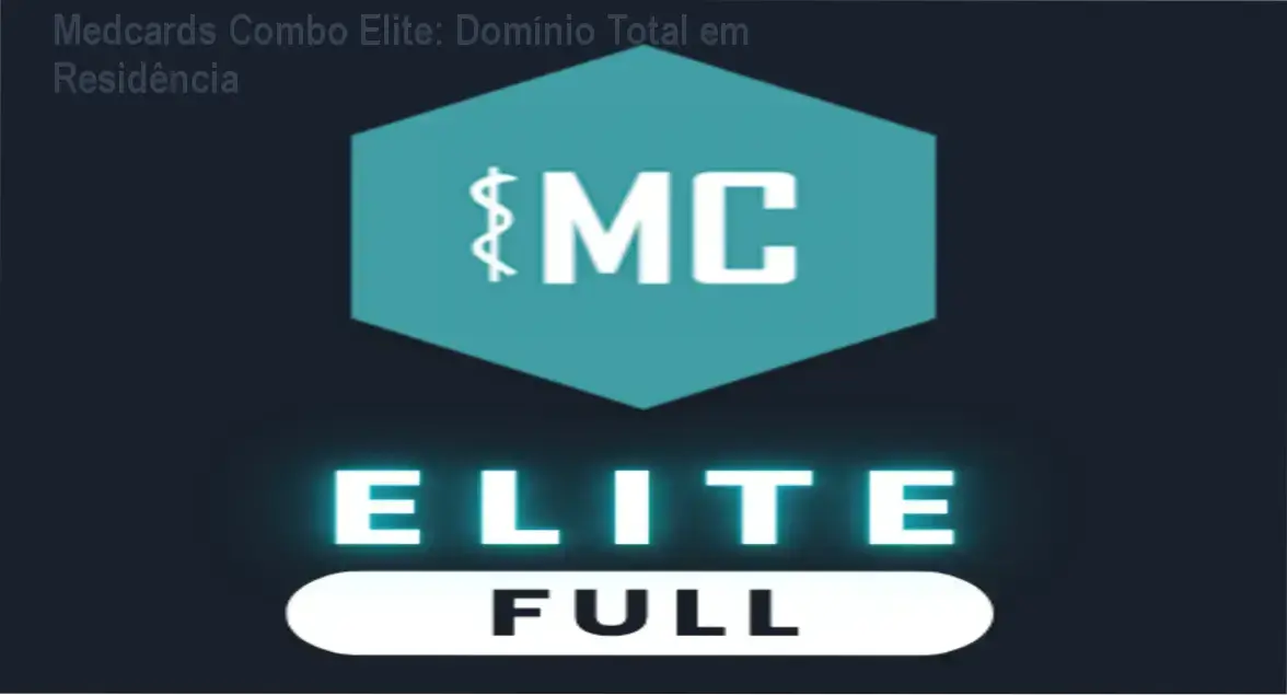 Medcards Combo Elite: Domínio Total em Residência 1 Médico disse que Medcards Combo Elite usa algoritmo de aprendizado para memorização eficiente