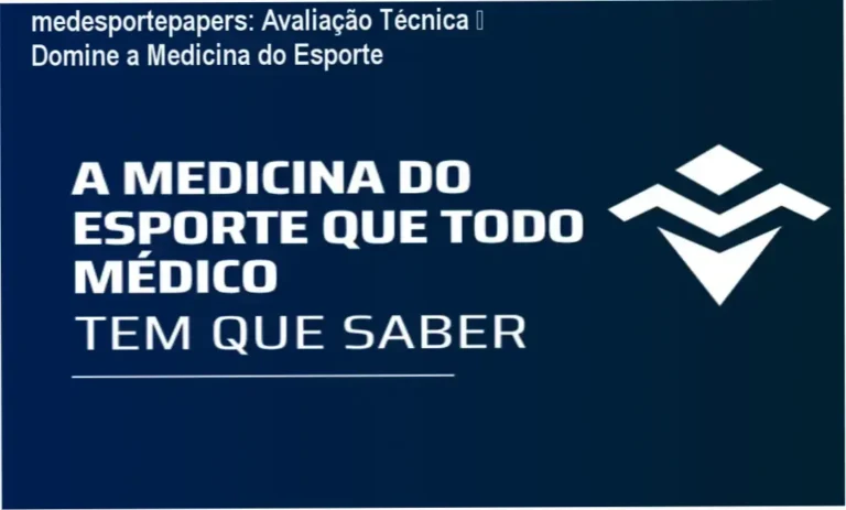Capa do curso medesportepapers – Medicina do Esporte para médicos, com docentes USP e certificado Hotmart