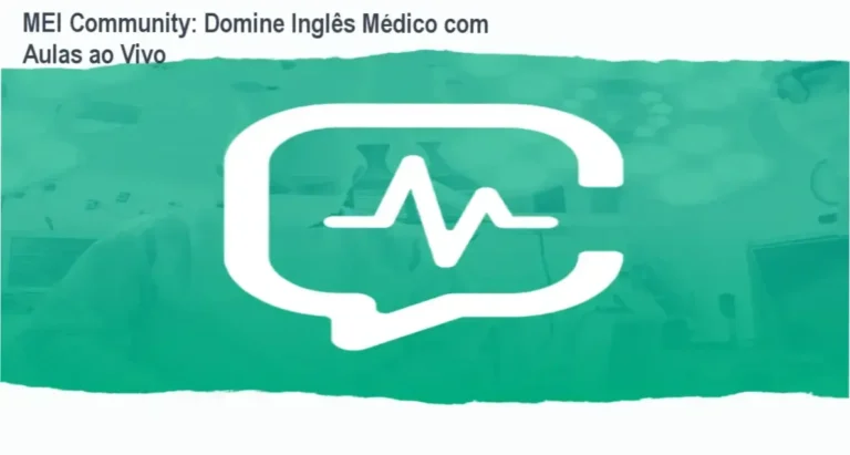 MEI Community: Domine Inglês Médico com Aulas ao Vivo 5 Vizual da plataforma MEI Community com professores guiando aulas clínicas em inglês